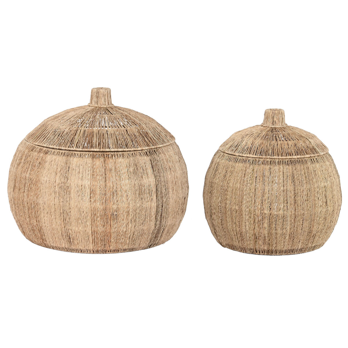 Planter DKD Home Decor 55 x 42 x 79 cm Black Brown Iron Bamboo Tropical